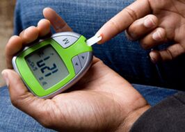 Glucometer to control the level of glucose in blood in diabetes mellitus